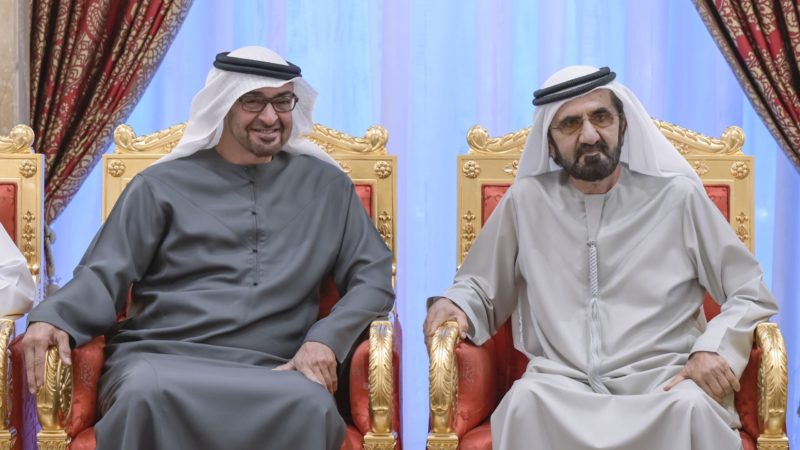 محمد بن زايد ومحمد بن راشد يتبادلان التهاني والتبريكات بحلول شهر رمضان المبارك