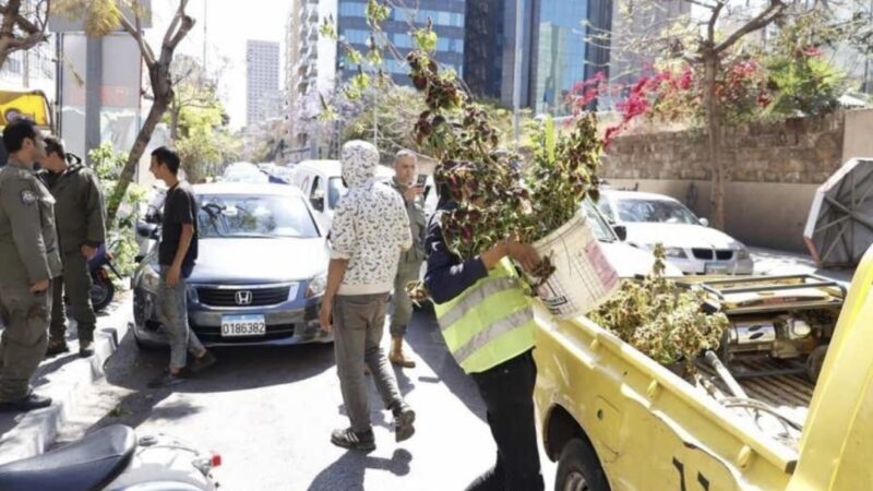 حملة إزالة مخالفات وتعديات في بيروت