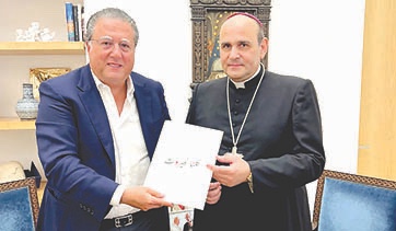 شقير يسلّم السفير البابوي وثيقة «كلنا لبيروت»