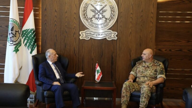 وزير الدفاع التقى قائد الجيش: المؤسسة العسكرية هي الضمانة