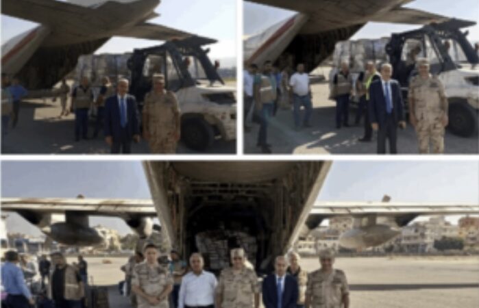 طائرة مساعدات طبية مصرية حطّت في المطار
