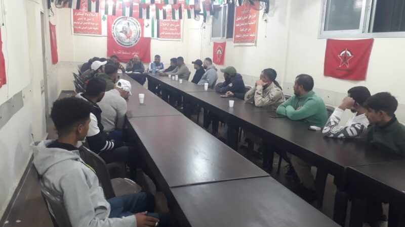 لقاء سياسي لإتحاد لجان “حق” في البداوي دعما لغزة