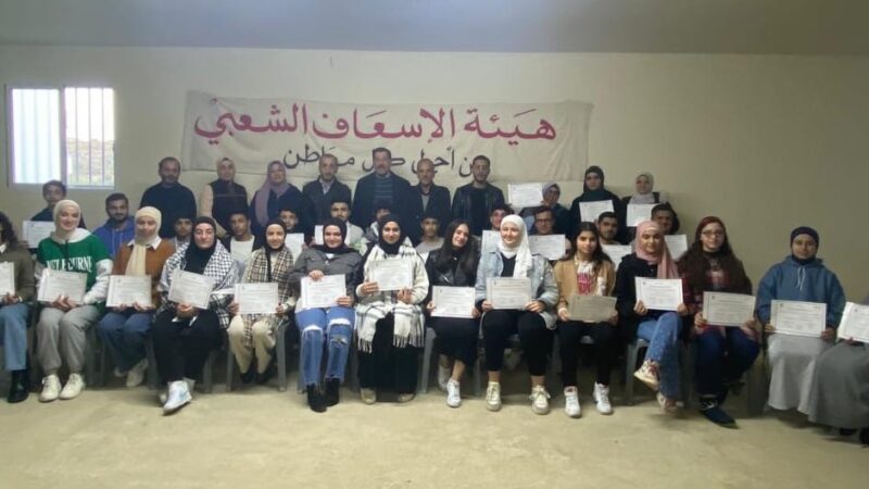 الإسعاف الشعبي في طرابلس احتفلت بتخريج طلاب “دورة شهداء غزة الثانية” للاسعافات الأولية