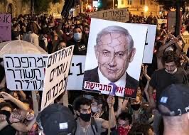 الآلاف تظاهروا في تل أبيب مطالبين بتنحي نتانياهو