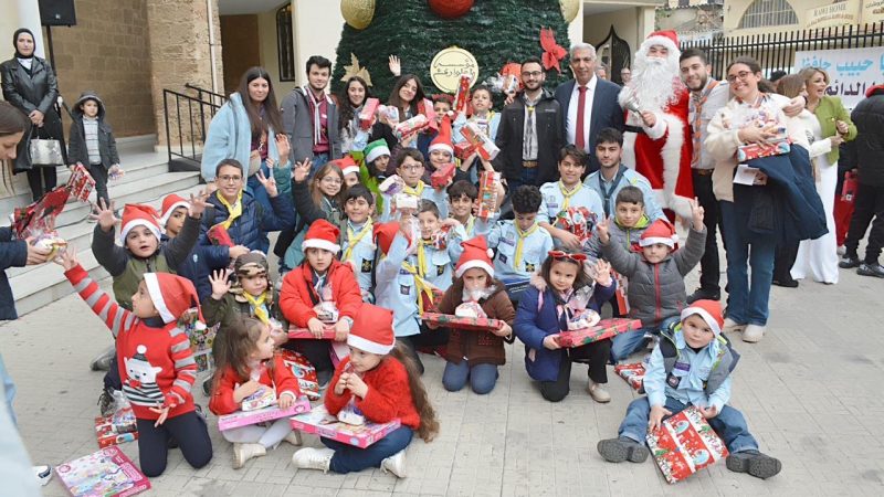 احتفال ميلادي برعاية مشروع “وطن الإنسان في طرابلس”