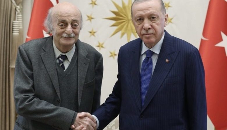 إردوغان استقبل جنبلاط في أنقرة