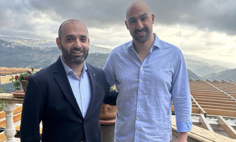 المهندس أحمد حدارة يتناول الغداء مع الصديق خليل جوزاف عون نجل فخامة الرئيس جوزاف عون
