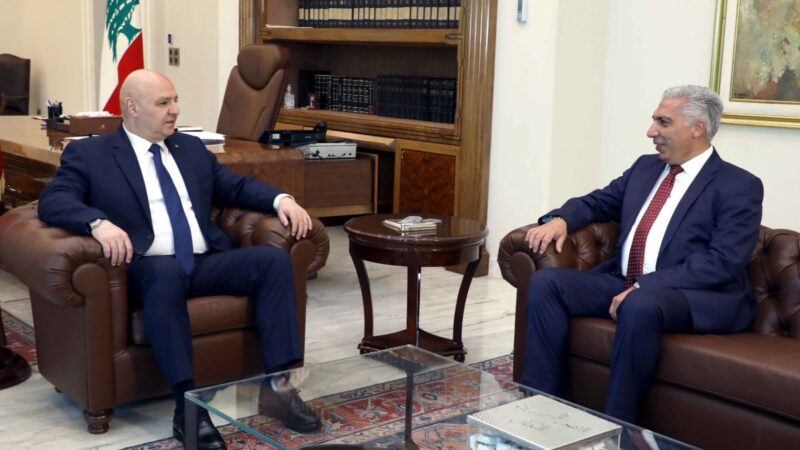 عبّود زار رئيس الجمهورية وناقش قضية الإصلاحات في العهد الجديد