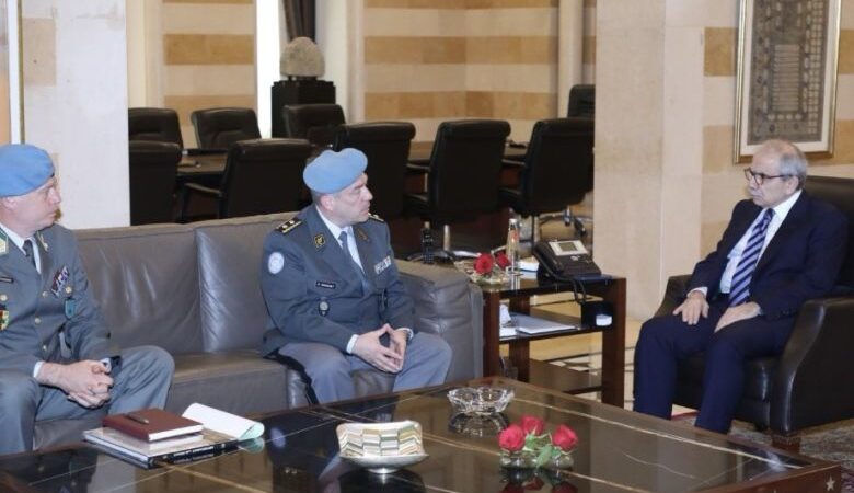 سلام عرض الاوضاع جنوبا مع وفد بعثة الأمم المتّحدة لمراقبة الهدنة