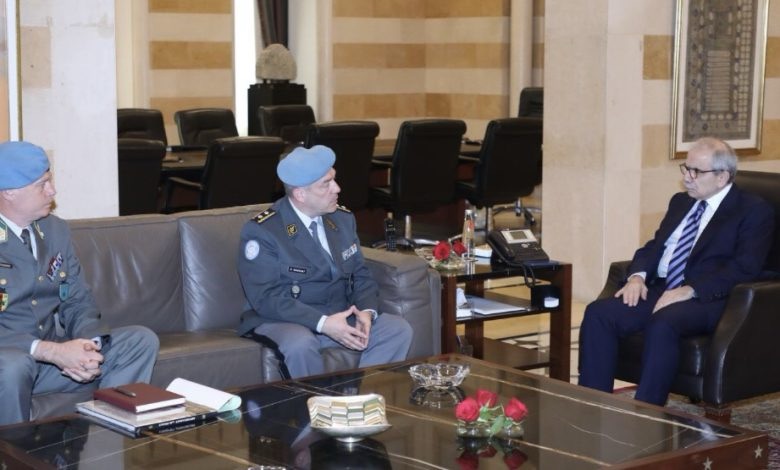 سلام عرض الاوضاع جنوبا مع وفد بعثة الأمم المتّحدة لمراقبة الهدنة