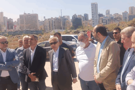 بساط يجول ووزيرة البيئة في مرفأ بيروت لمعاينة الإهراءات ودرس عملية التأهيل