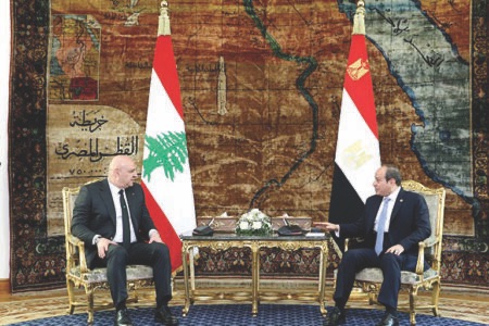 عون من مصر: لبنان ملتزم بالـ 1701 وعلى المجتمع الدولي تحمّل مسؤوليّاته