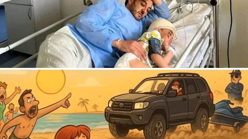 في حادث مضحك ومبكي . حكاية تضامن المغاربة مع طفلة صدمتها سيارة في قلب الشاطئ ، إلى متى يستمر تسيب اولاد لفشوش ؟