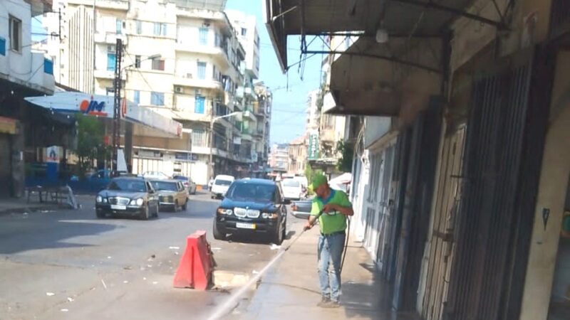 بلدية طرابلس أطلقت حملة تنظيف وشطف ملاحم وزرائب الأضاحي