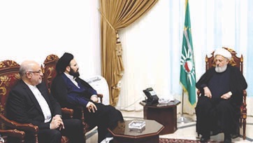 الخطيب استقبل السفير الايراني