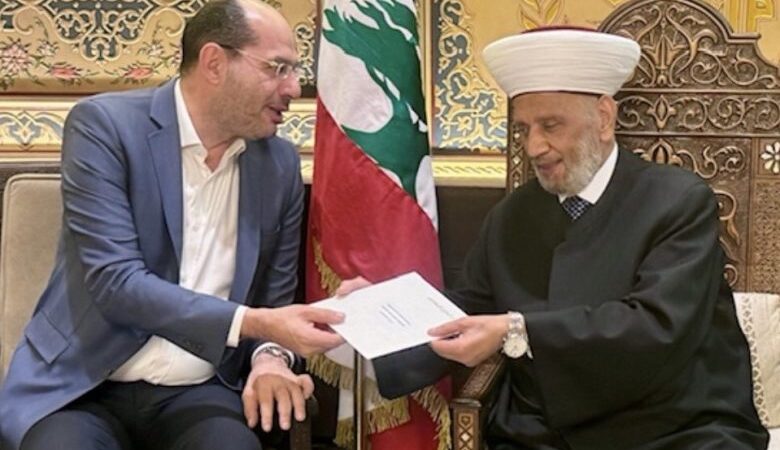 المفتي دريان استقبل مراد ولقاء “سيدة الجبل” ورئيس جمعية المقاصدأمين بشير : لعقد قمة روحية جامعة هدفها الدعوة إلى حياد لبنان سنو