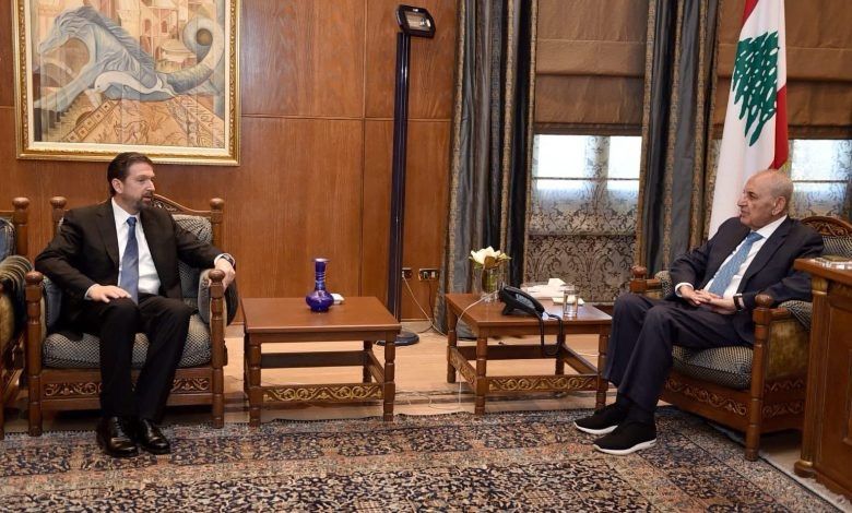 بري استقبل لاكروا ولاثارو مع وفد ووزير الدفاع وكرامي: لبنان متمسك بالشرعية الدولية من خلال إستمرار قوة “اليونيفل” في الجنوب
