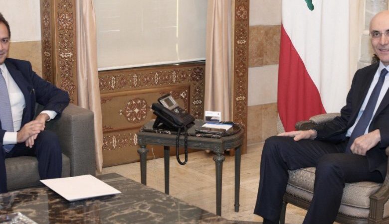 وزير الداخلية استقبل سفيرة النروج وبارود وشبيب