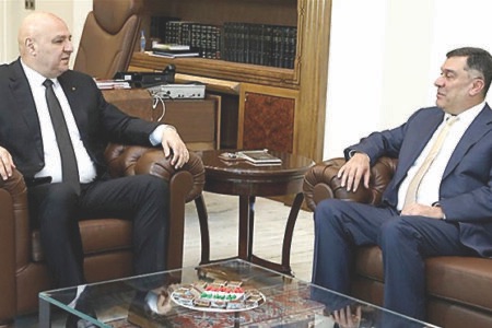 عون التقى وزير المال وافرام والحوت: ونوّه بجهود طيران الشرق الأوسط