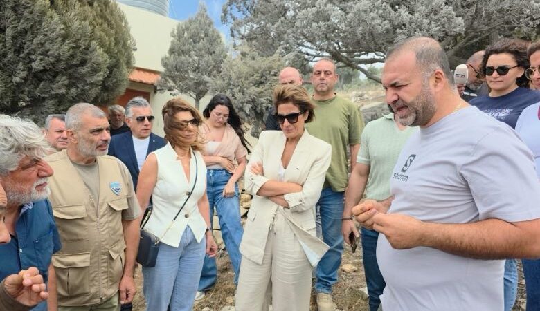 وزيرة البيئة تفقدت موقع الحريق في جرود القبيات: أضرار جسيمة في الثروة الحرجية وتشديد على الوقاية والمحاسبة