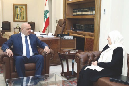 رئيس الجمهورية اطلع من بهية الحريري على نتائج مؤتمر «قراءات في خطاب القسم»