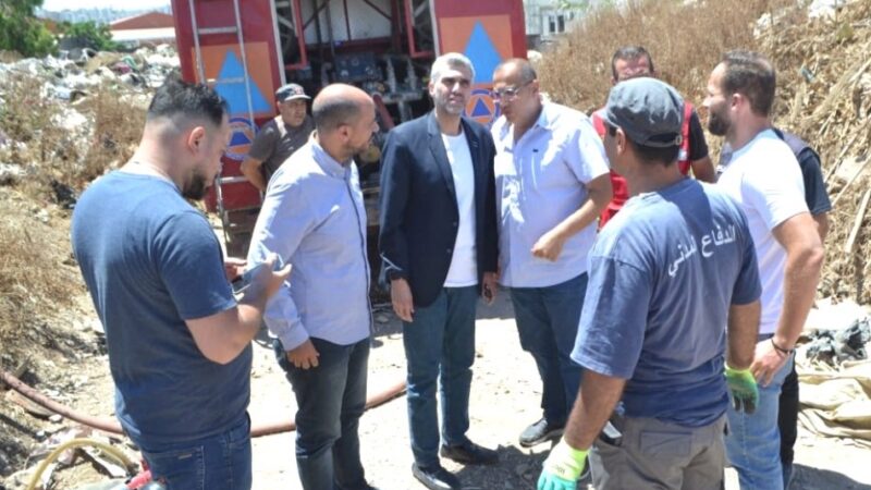 البلدية تتحرك فوراً: كريمة يتفقد موقع الحريق ويطلق سلسلة تدابير ميدانية عاجلة