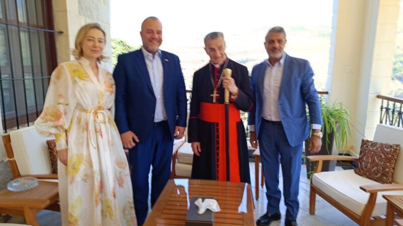 البطريرك الراعي استقبل ظهرا النائب اديب عبد المسيح وعقيلته السيدة ليليانا عبد المسيح.