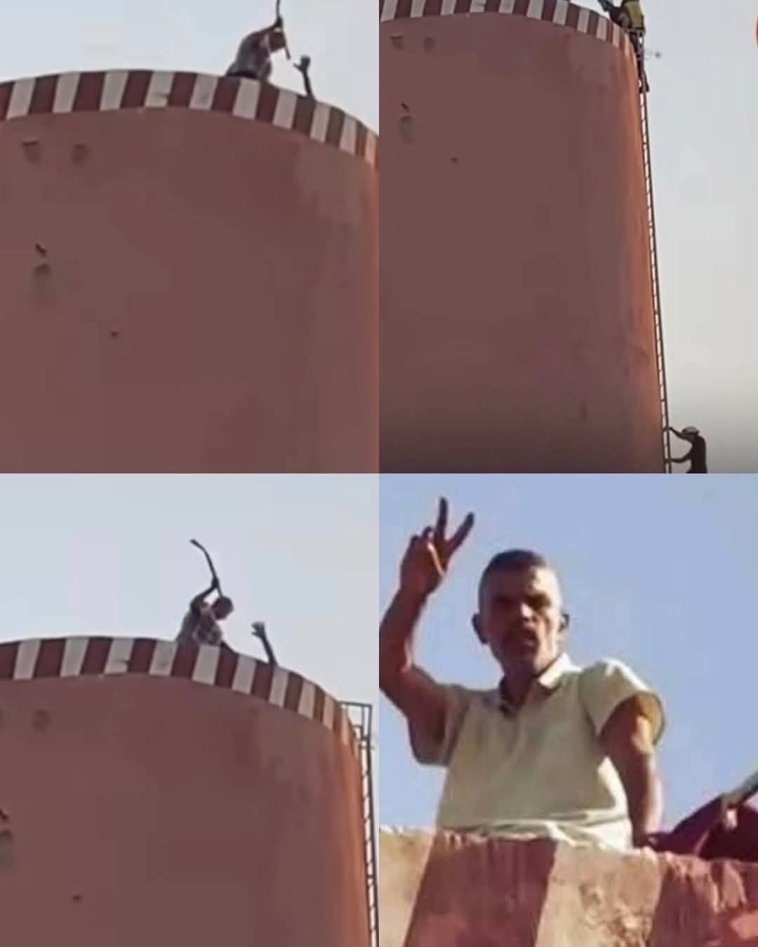 في فضيحة جديدة للسلطات . جديد قضية المعتصم الذي احتجز إطفائيا وعذبه ورمى به من أعلى الخزان المائي وحاول الانتحار