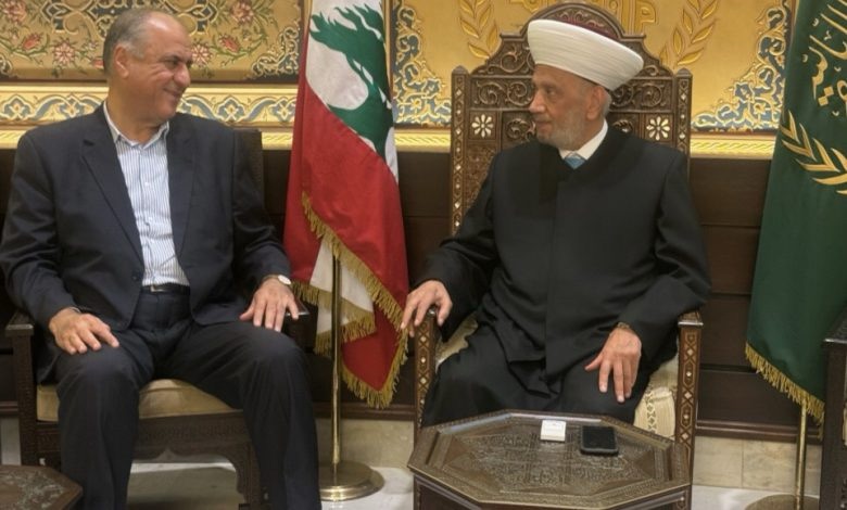 المفتي دريان التقى سليمان وعبد الله والخير: دعم لمواقفه الوطنية وزيارته إلى سوريا وتأكيد حصرية السلاح بيد الدولة