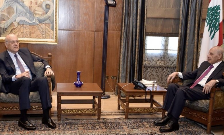 بري بحث مع ميقاتي في المستجدات واستقبل محمد الحوت ومدير مكتب السيستاني وتلقى برقية شكر من ديون