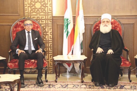 شيخ العقل بحث مع زوّاره في التطورات