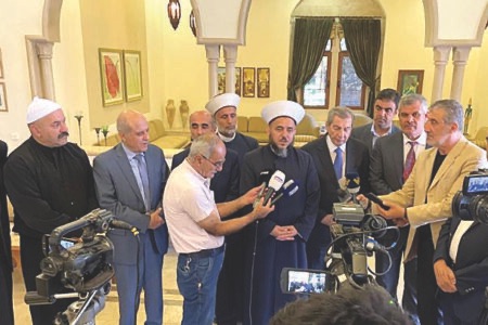 مفتي راشيا مع وفد في دارة الفرزلي: حرص على الوحدة والسلم الأهلي
