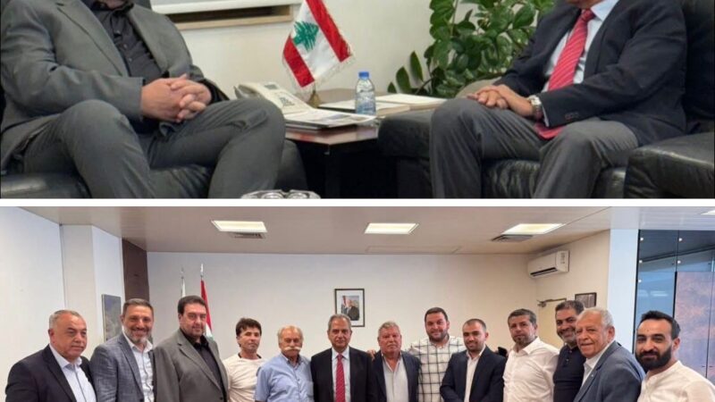 وزير الطاقة يستقبل النائب وليد البعريني ووفدًا من بلديات جرد القيطع