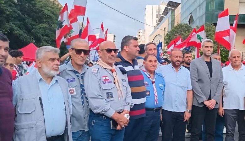 جمعية كشافة الغد في لبنان تنظم مسيرة كشفية بطرابلس بمناسبة عيد الجيش .