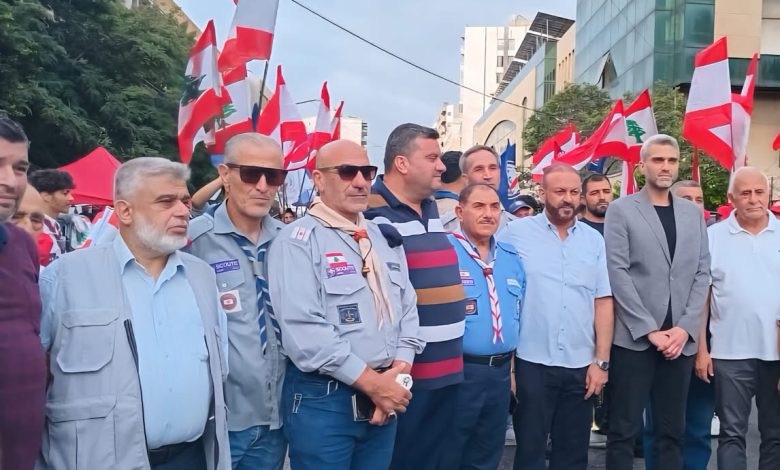 جمعية كشافة الغد في لبنان تنظم مسيرة كشفية بطرابلس بمناسبة عيد الجيش .