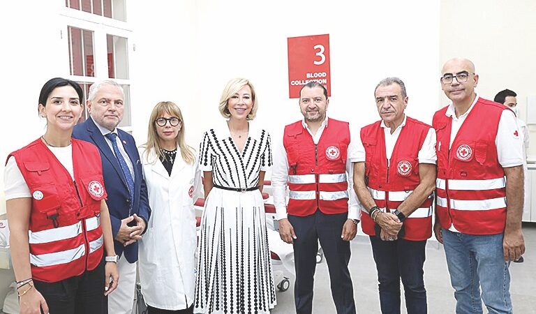 اللبنانية الأولى زارت مركز الصليب الأحمر في الجميزة