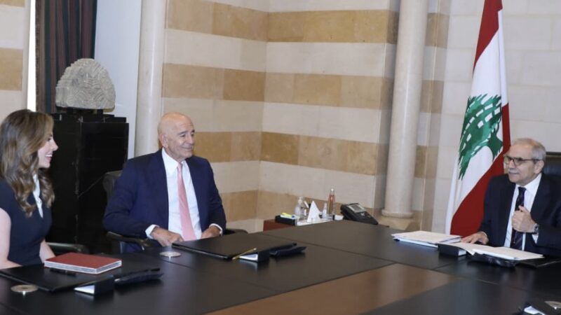 عون للمبعوث الأميركي: المطلوب إلتزام الأطراف الأخرى بورقة الإعلان المشتركة