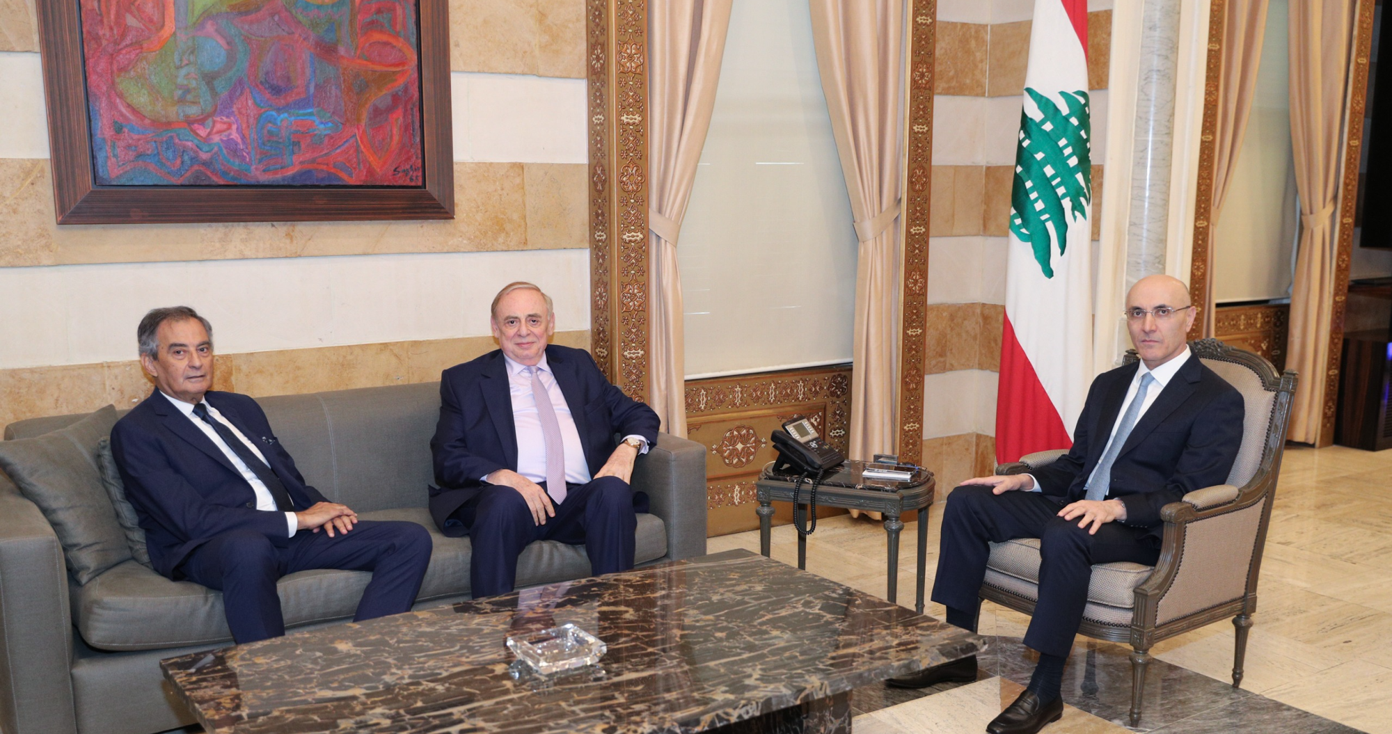 وزير الداخلية استقبل البستاني وآلان عون وبحث مع رئيس بلدية الشويفات في حاجات المنطقة