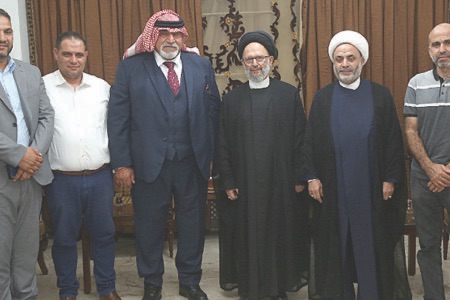 فضل الله استقبل وفد العشائر العربية