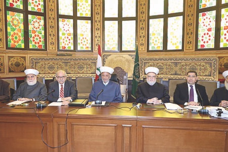 «المجلس الشرعي» أشاد بـ «حصر السلاح» ودعا إلى الالتفاف حول الحكومة ورئيسها