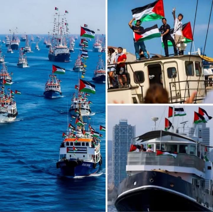 الوجه الآخر لاسطول الصمود الذي يهدف لفك الحصار عن غزة . و كيف تفاعل معه رواد المنصات الاجتماعية ؟