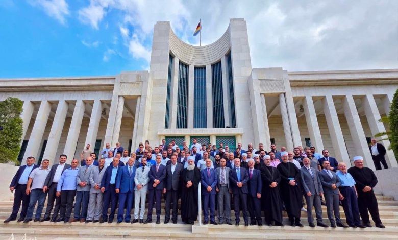 سماحة شيخ العقل التقى النائب البعريني مع وفد من عكار