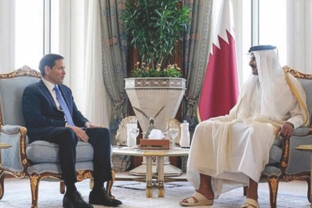 أمير قطر وروبيو بحثا الهجوم على الدوحة وغزة والوزير الاميركي يمنح ”حماس” مهلة قصيرة للاستسلام