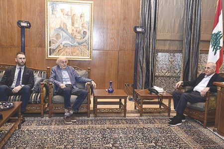 وليد وتيمور جنبلاط في عين التينة