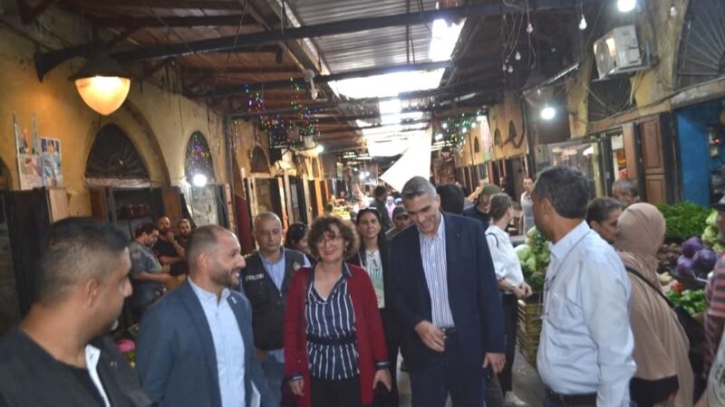 رئيس بلدية طرابلس جال برفقة وفد من برنامج الأمم المتحدة الإنمائي UNDP في أسواق المدينة القديمة