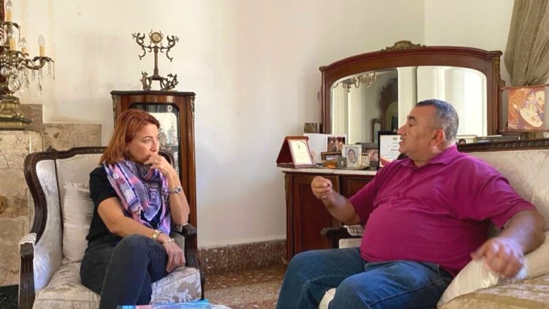 لجنة الأسير سكاف زارت المناضلة الطرابلسية لينا الطبال