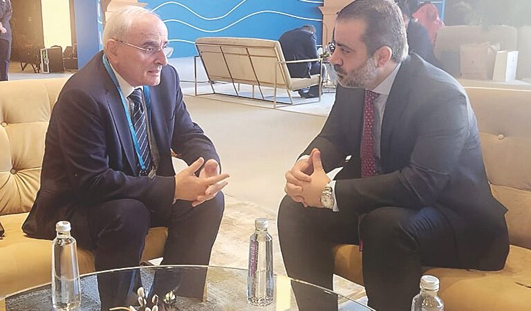وزير الدفاع التقى الشيباني ونائب وزير الدفاع الألماني