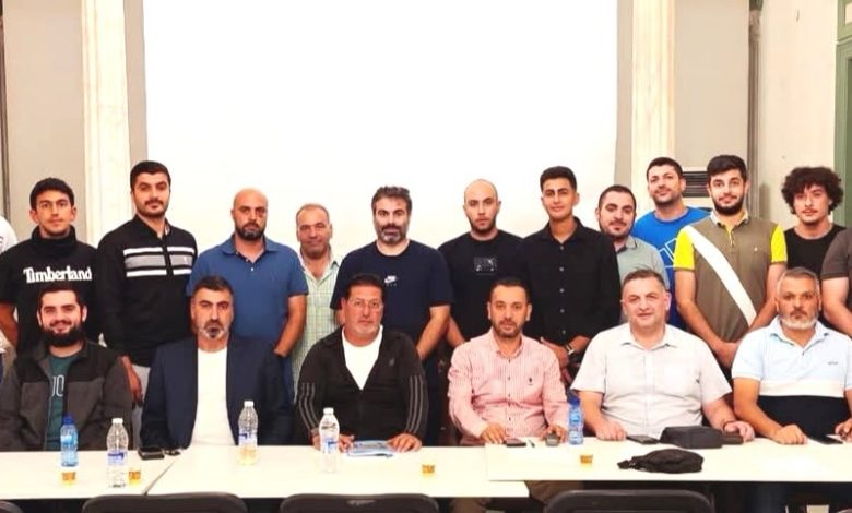 اجتماع لممثلي الجامعات المشاركة في بطولة بلدية طرابلس لكرة القدم للجامعات Mini Football في طرابلس
