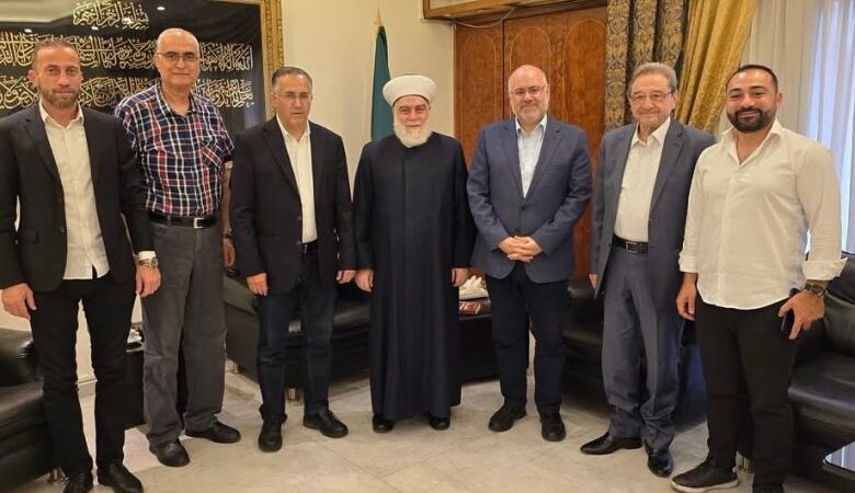 استقبل سماحة مفتي طرابلس والشمال الشيخ محمد امام وزير الصحة السابق الدكتور فراس ابيض