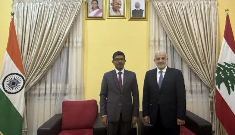 أسعد الحريري زار سفير الهند وبحثٌ في سبل تطوير التعاون التجاري